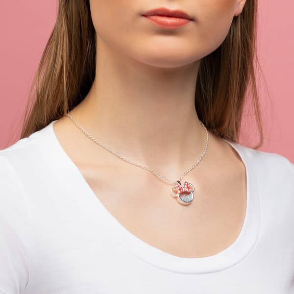 Disney Minnie October necklace silver