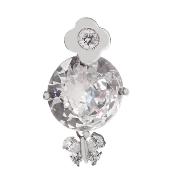 Pendentiv kvinna - Folli Follie - 3P8S006C - Roderad plätering - Hypoallergen - Glittrande kristaller