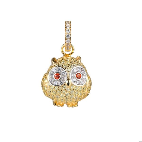 Hängependel dam - Lancaster - JLA-PEN-OWL-6 - Färg guld - Uggledesign - Tidlös elegans