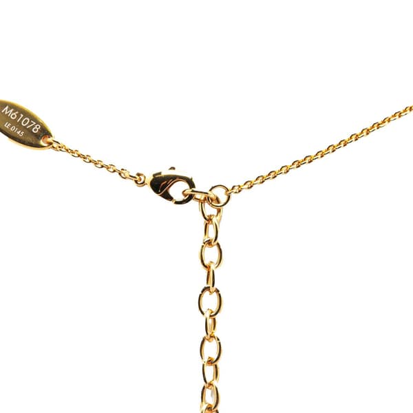 Pre-owned Louis Vuitton Gold Plated LV and Me Letter W Pendant Necklace Gold