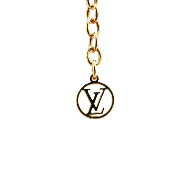 Pre-owned Louis Vuitton Gold Plated LV and Me Letter W Pendant Necklace Gold
