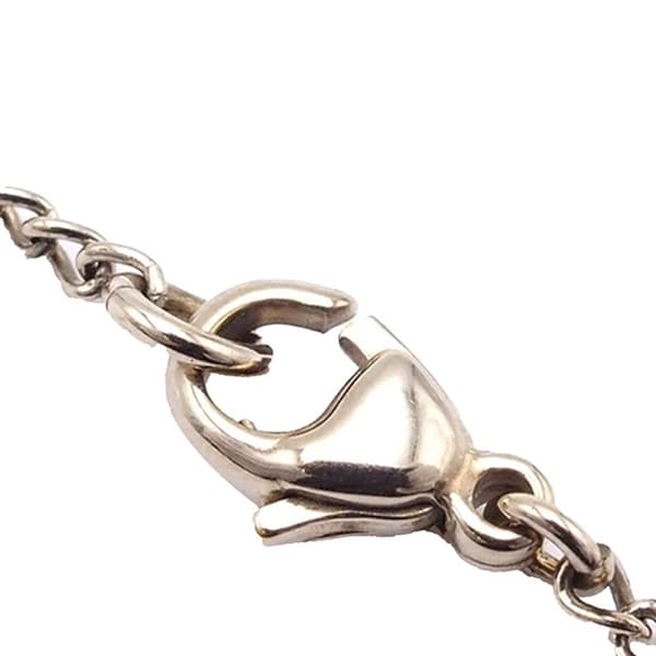 Pre-owned Chanel White Gold CC Enamel Pendant Necklace Gold