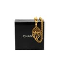 Pikkukuva 5 / 5: Pre-owned Chanel Gold Plated CC Oval Pendant Necklace Gold