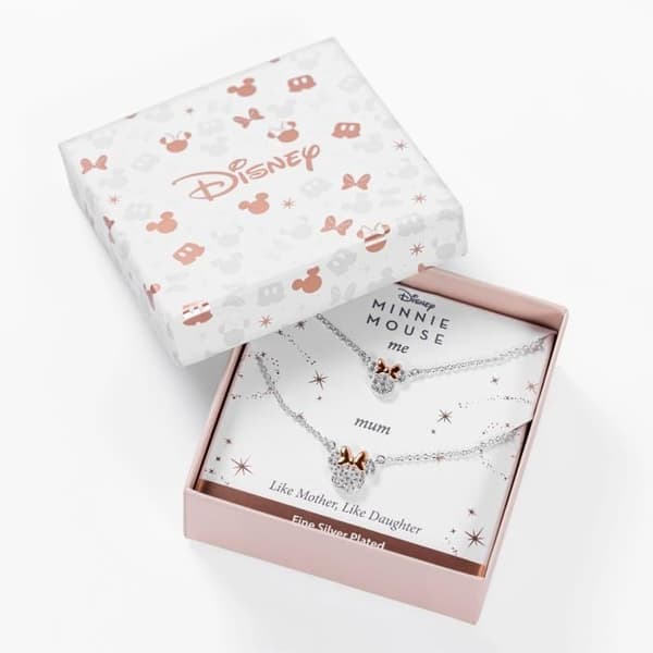 Colliers - PEERS HARDY - Minnie - 2 collier i mässing pläterade med silver - Zirkoniumoxid - Silverfärgad