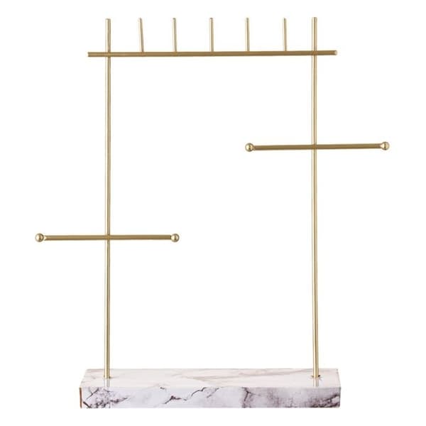 Smyckes Display f Halsband o Armband m Bas i Marbor Effekt