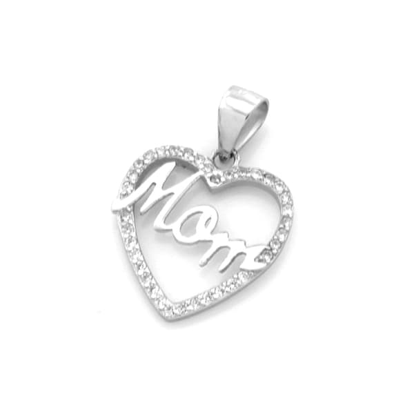 Äkta 925 Sterling Silver Mom Halsband . Alla hjärtans dag !