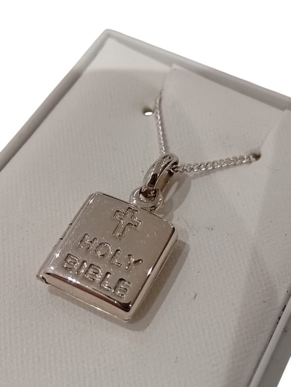 Berlock Holy Bible Halsband i äkta silver