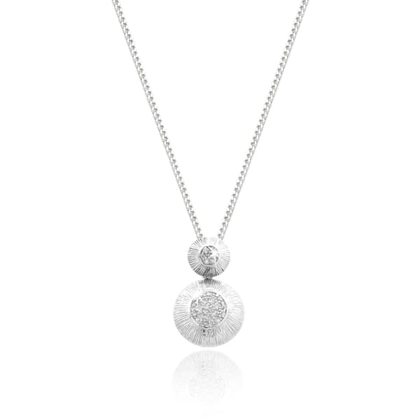 Halsband i äkta silver prydd med Kubisk Zirkonia