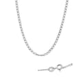 Miniatyrbild 3 av 3: Äkta 925 Sterling Silver Halsband prydd med CZ Kristall