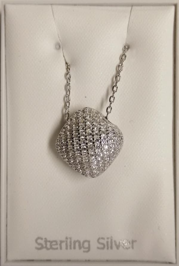 Halsband i äkta silver prydd med Kubisk Zirkonia
