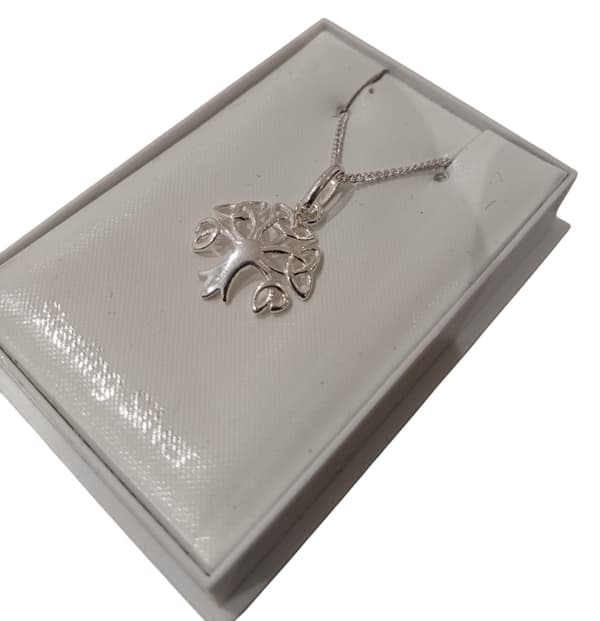 Tree of Life Hänge m Kedja i Äkta Silver