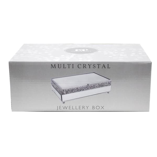 Exklusiv Modern Spegel Kristall Smycke Förvaringsbox . 21cm
