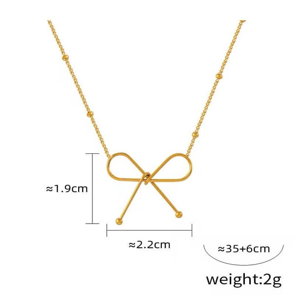 Elegant Rosett Halsband och Armband Set, 18K Guldpläterad, 35-41cm Halsband, 18-24cm Armband från Momi