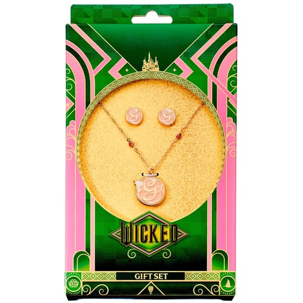 Wicked Glinda necklace + earrings set