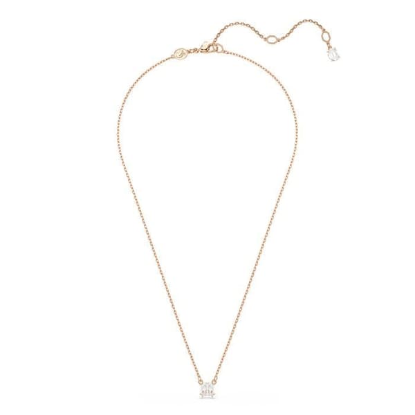 Collier - SWAROVSKI - Pendentiv Stilla - Roséguld - Zirkonium - Justerbar längd 38-45 cm