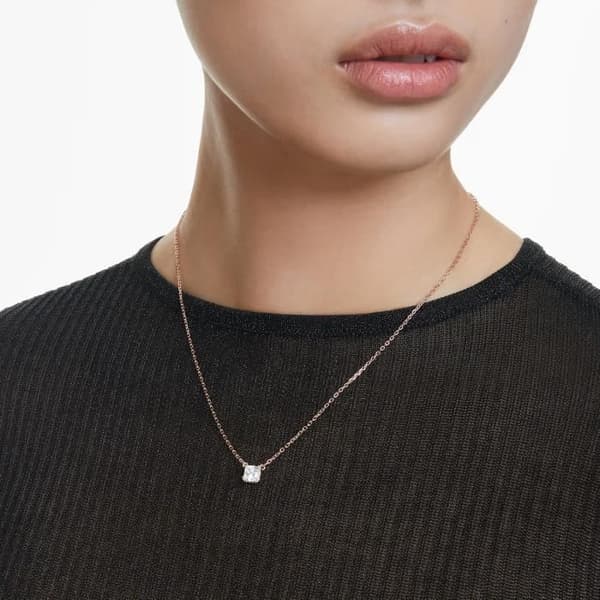 Collier - SWAROVSKI - Pendentiv Stilla - Roséguld - Zirkonium - Justerbar längd 38-45 cm