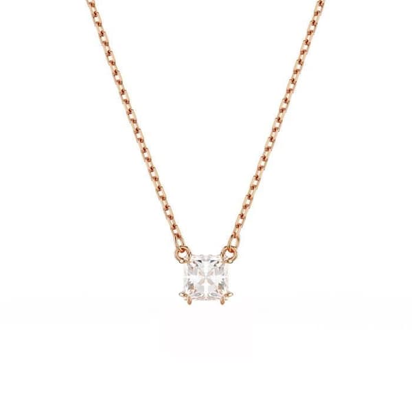 Collier - SWAROVSKI - Pendentiv Stilla - Roséguld - Zirkonium - Justerbar längd 38-45 cm