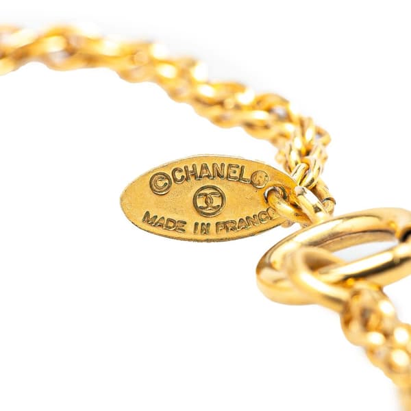 Pre-owned Chanel Gold Plated 31 Rue Cambon Pendant Necklace Gold