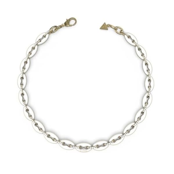 GUESS Halsband JUBN01410JWYGWHT-U Stål Kvinna Vit