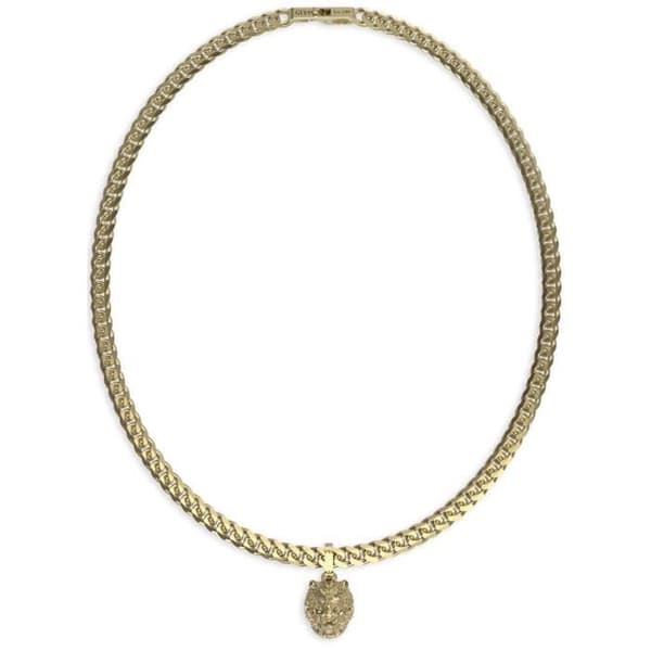 Halsband - Guess - Lejonkungen - Gyllene stål - Lejonhuvud - Meshkedja