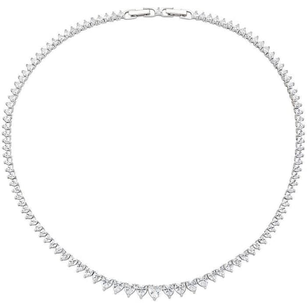 Halsband - AMEN - Silver 925 - Vita zirkoner - Längd 40 + 42 cm