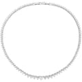 Miniatyrbild 1 av 3: Halsband - AMEN - Silver 925 - Vita zirkoner - Längd 40 + 42 cm