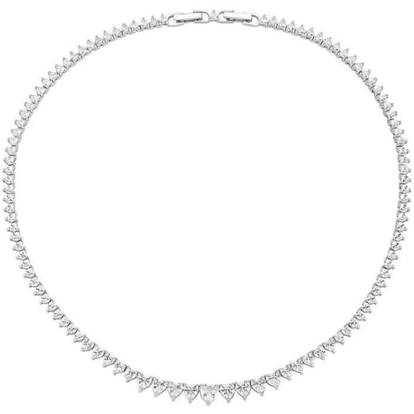 Halsband - AMEN - Silver 925 - Vita zirkoner - Längd 40 + 42 cm