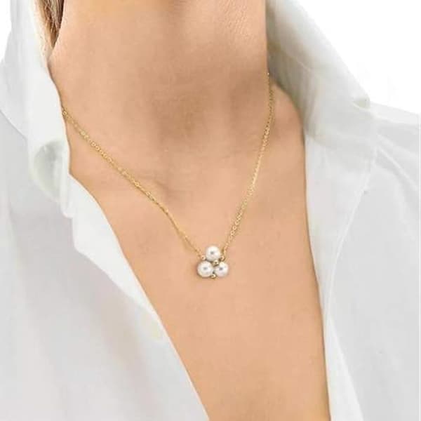 Halsband - MAJORICA - VEGA - 6 mm - Prata Dourada 925 - 3,76 GR
