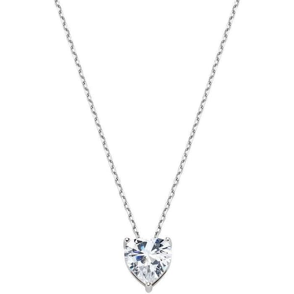 Halsband - Amen - Solitaire - 925 silver - Vit zirkon - Längd 40 + 5 cm