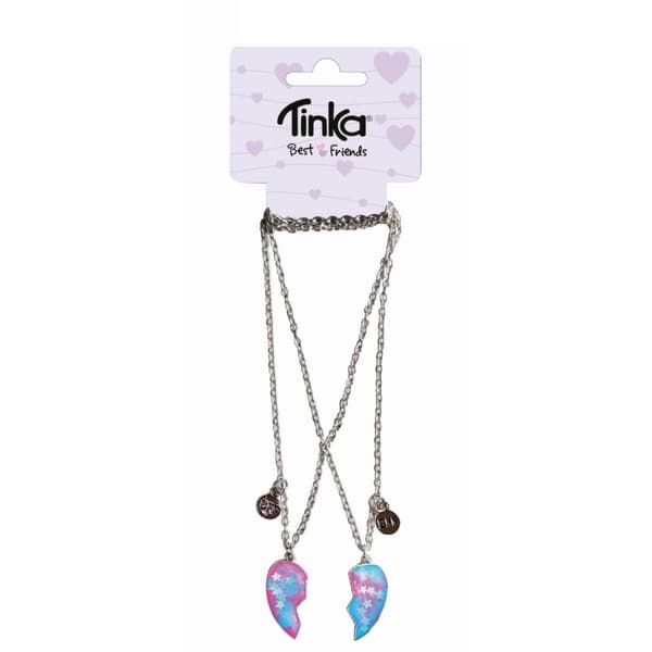 Tinka BFF HALSBAND BFF HJÄRTA ROSA/BLÅGRÖN