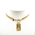 Pikkukuva 4 / 4: Pre-owned Chanel Gold Plated 31 Rue Cambon Dog Tag Pendant Necklace Gold