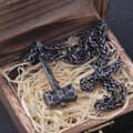 Miniatyrbild 3 av 6: Thors hammarhalsband Vikings Nordic Nordic 459