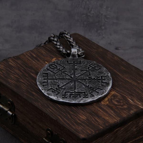 HALSKÆDE Viking Kompas Vegvisir NORDIC 460