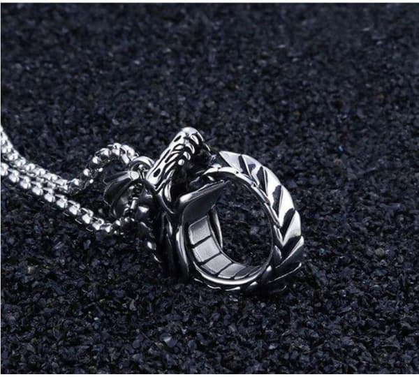 HALSBAND HÄNGE STÅL Kedja COBRA SNAKS 387