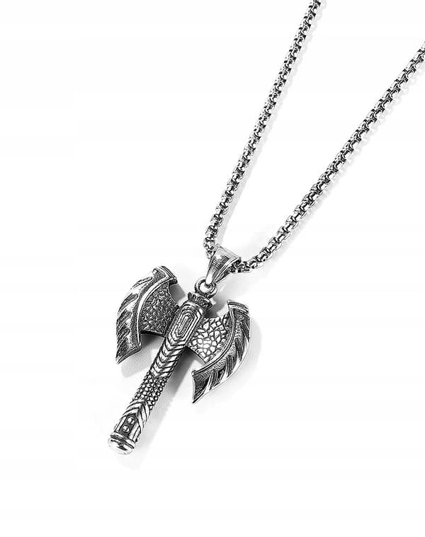 HALSBAND Silver LABRYS AXE GOTISK RIDDARE 384