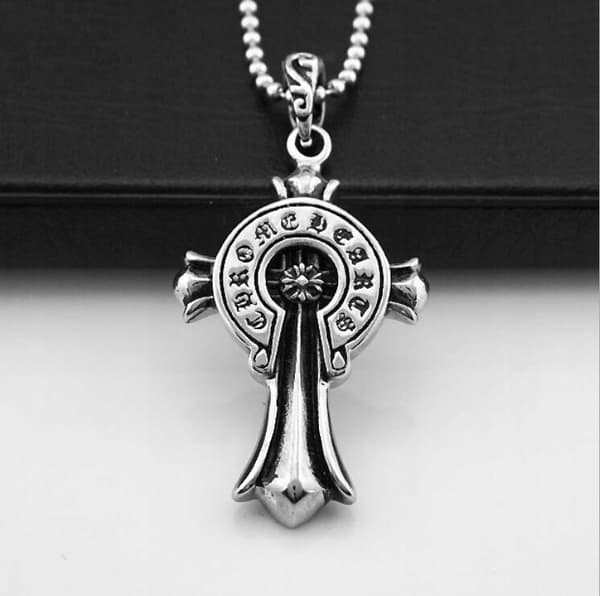 HALSBAND Silver Stål KELTISKT KORS RUNE 373