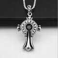 Miniatyrbild 4 av 5: HALSBAND Silver Stål KELTISKT KORS RUNE 373