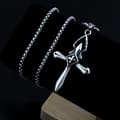Miniatyrbild 8 av 9: HALSBAND Silver Stål KORS KORSBÖN 368