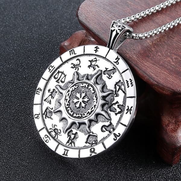 HALSBAND Silverkedja ZODIAKEN STJERNESKÅDE 365