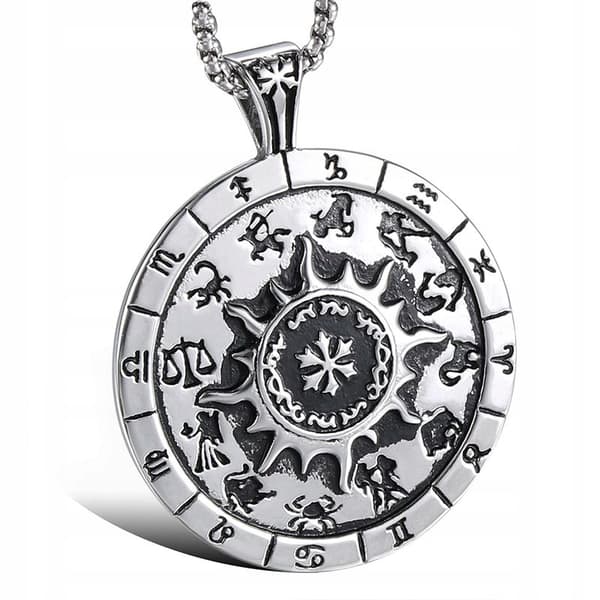 HALSBAND Silverkedja ZODIAKEN STJERNESKÅDE 365