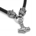 Miniatyrbild 2 av 6: HALSBAND Silver Herr TORS HAMMARE Vargar TJOCK 356