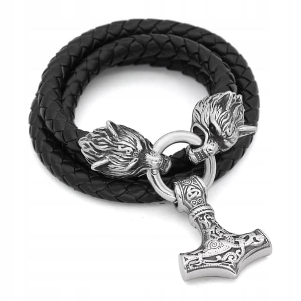 HALSBAND Silver Herr TORS HAMMARE Vargar TJOCK 356