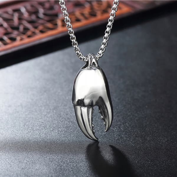 HALSBAND Silverkedja KRABBAKLÄMMOR 349