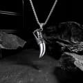 Miniatyrbild 3 av 11: HALSBAND Silverkedja PREDATOR CLAW 345