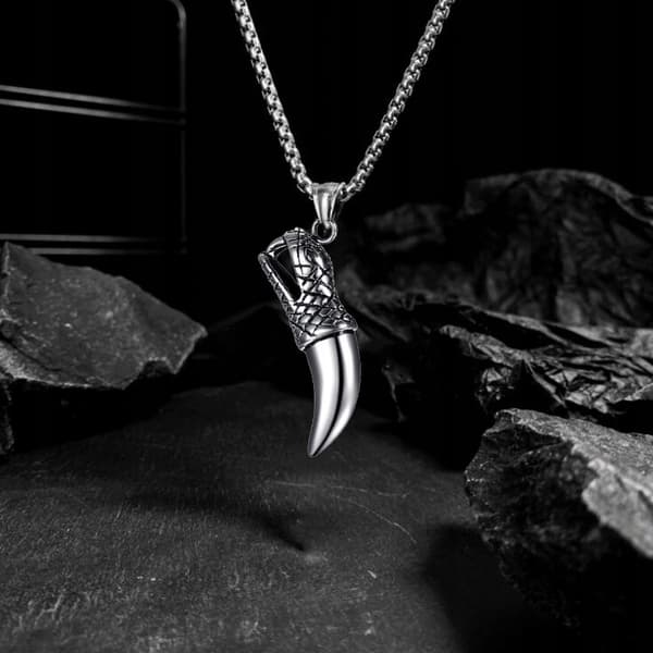 HALSBAND Silverkedja PREDATOR CLAW 345