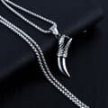Miniatyrbild 5 av 11: HALSBAND Silverkedja PREDATOR CLAW 345