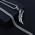 Miniatyrbild 7 av 11: HALSBAND Silverkedja PREDATOR CLAW 345