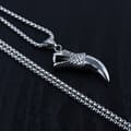 Miniatyrbild 9 av 11: HALSBAND Silverkedja PREDATOR CLAW 345