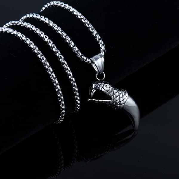 HALSBAND Silverkedja PREDATOR CLAW 345