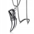 Miniatyrbild 1 av 11: HALSBAND Silverkedja PREDATOR CLAW 345